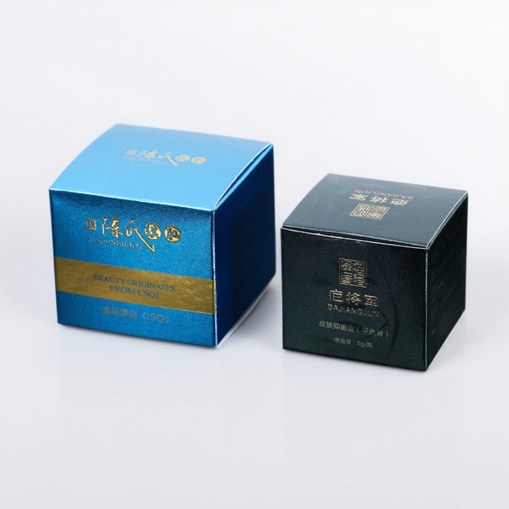 Matte black card cosmetic boxes wholesale