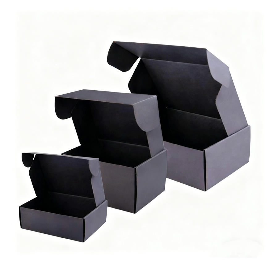 Custom Black Mailer Box with LOGO