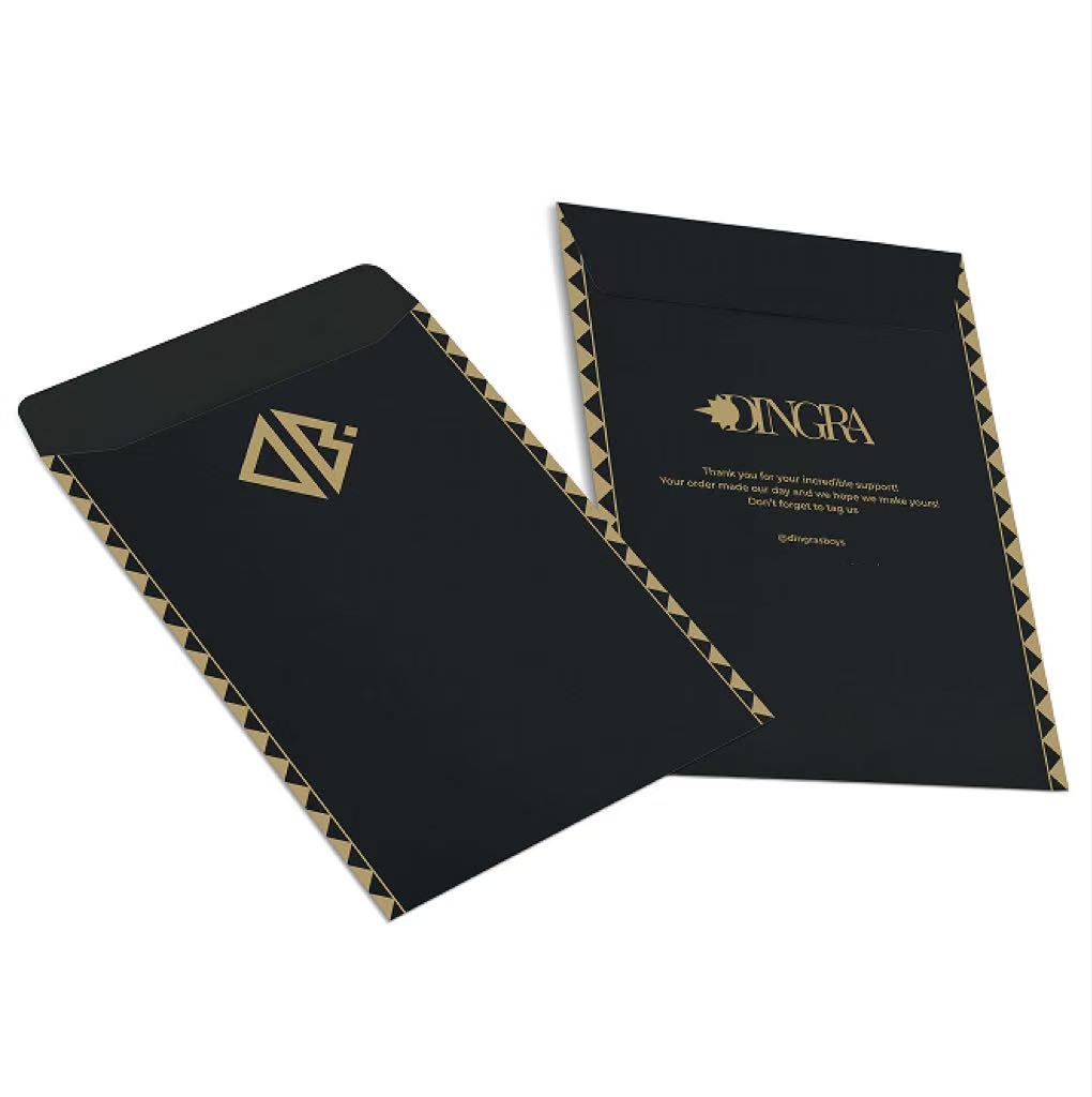 Black Cardboard Shipping Envelope